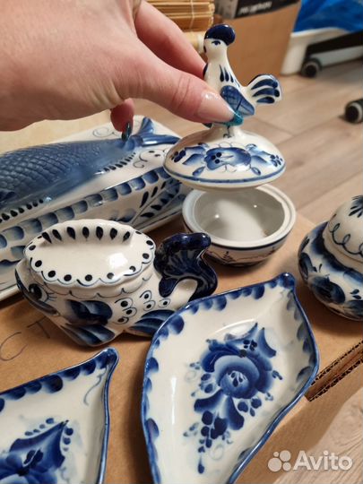 Шкатулки гжель