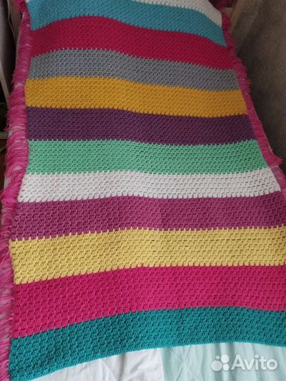 Плед детский вязаный ручная работа