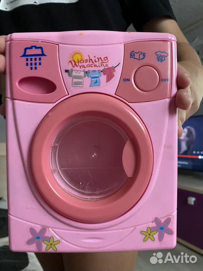 Пупсы и стиральная машина детская