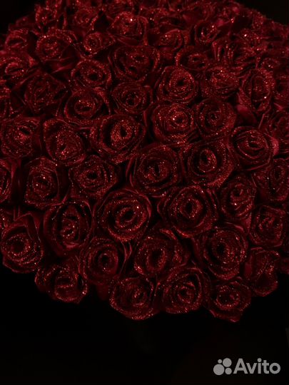 Букет из атласных лент 101