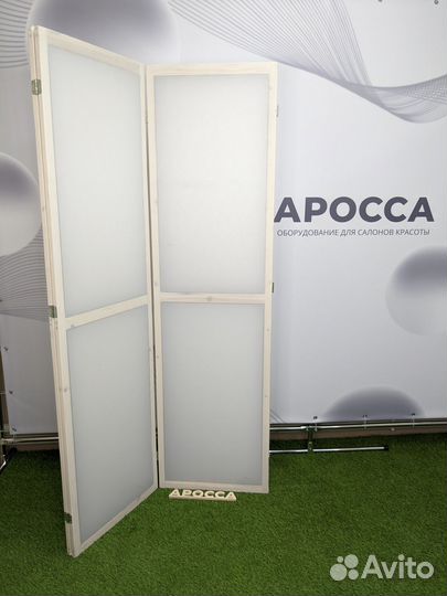 Ширма белая две секции новая