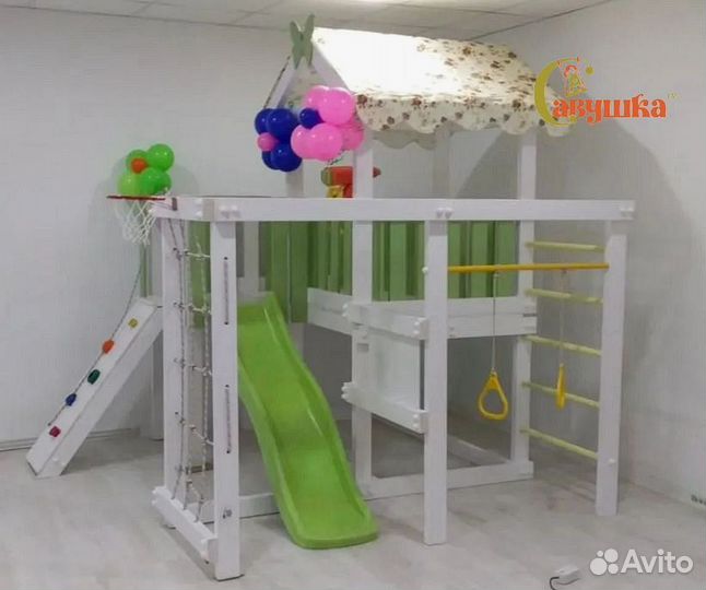 Комплекс для дома Савушка Baby 8 оливковый