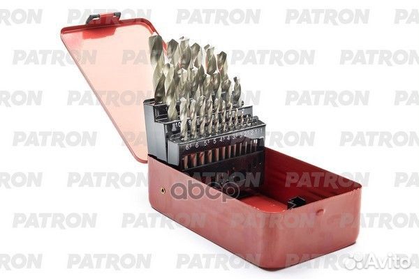 Patron Набор сверл по металлу HSS-R, спиральные