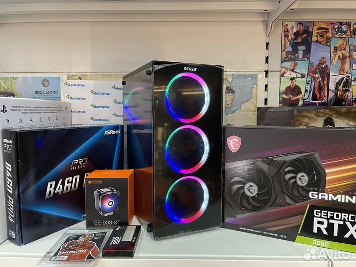 Игровой пк Core i5-10400F / RTX 3050 +16 игр