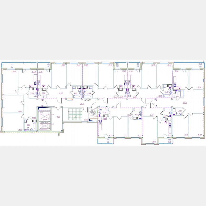 1-к. квартира, 44,8 м², 11/12 эт.