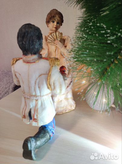 Свадебная композиция из ваты