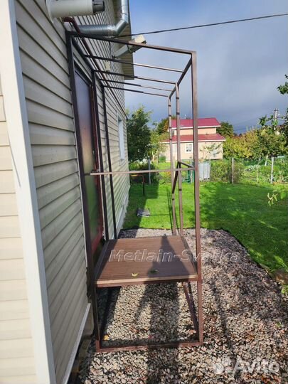 Крыльцо металлическое под зашивку № 222