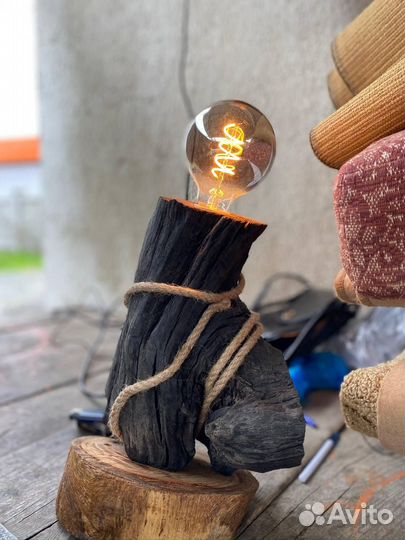 Светильник лофт (эко стиль) ручная работа