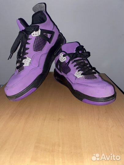 Nike air jordan 4 purple осенние