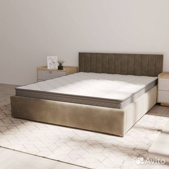 Кровать с подъёмным механизмом и матрасом