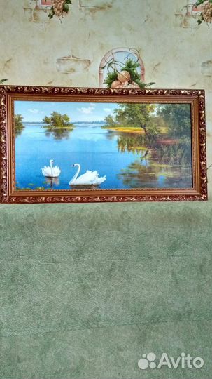 Картина лебеди