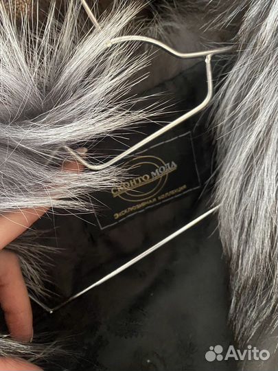 Шуба чернобурка