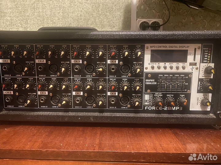 Микшерный пульт eurosound force-28 mp3