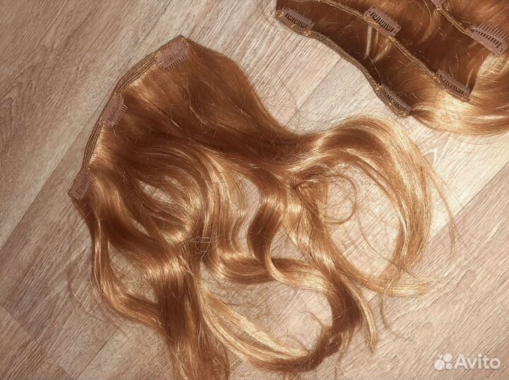 Волосы на заколках. Парик