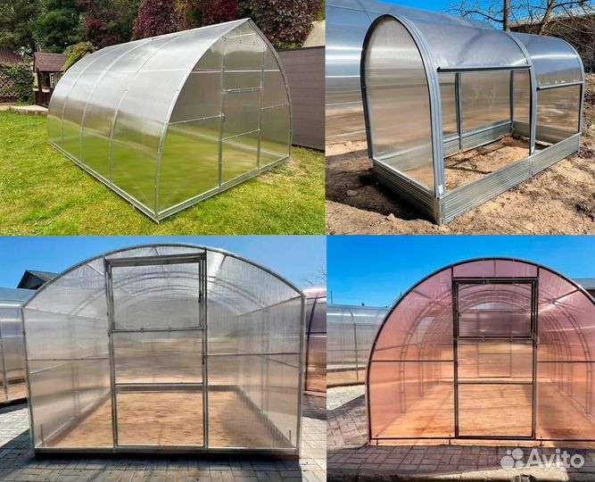 Теплицы с двойной дугой
