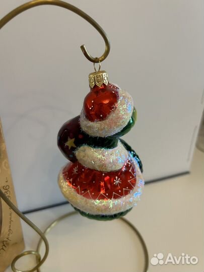 Елочная игрушка ариель змейка дед мороз