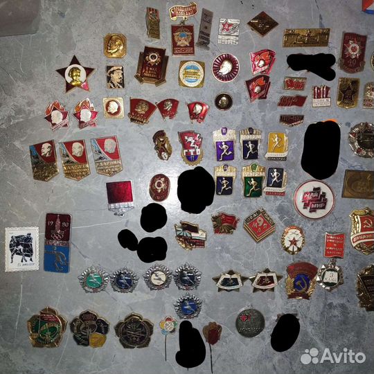 Значки советские Ленин, армия СССР