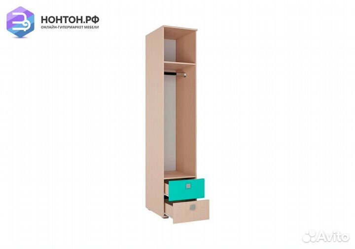 Пенал Юниор-1 бирюза / дуб беленый