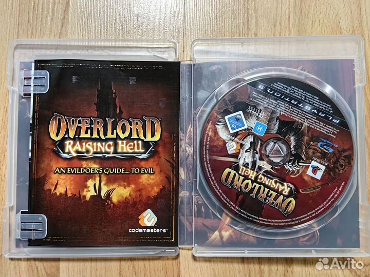 Overlord Rising Hell диск PS3