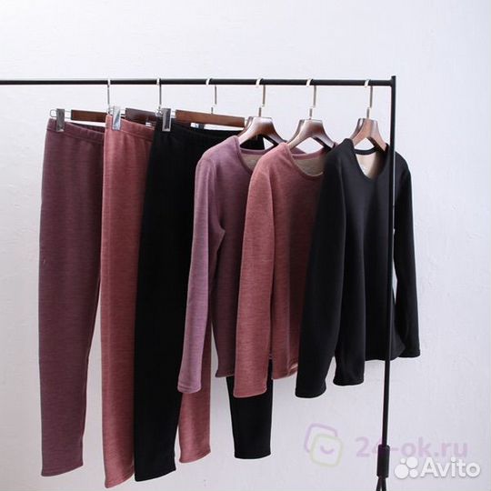 Очень теплый женский флисовый термо-комплект