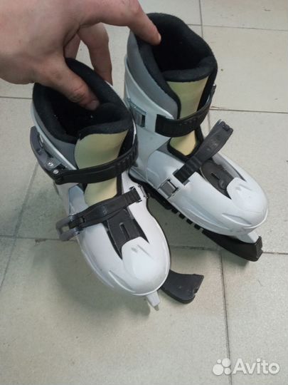 Коньки хоккейные детские раздвижные Roces 30-35