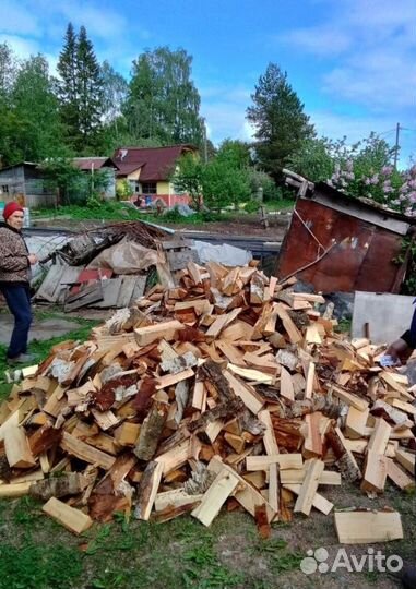 Дрова сухие навалом