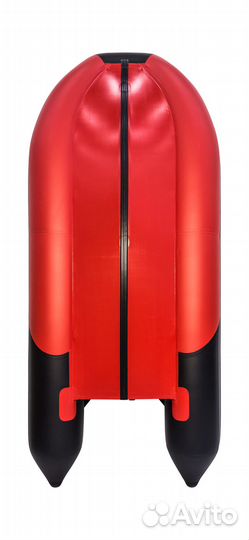 Надувная лодка пвх, Ривьера Компакт 3600 ск Комби, красный/черный 4603725300675