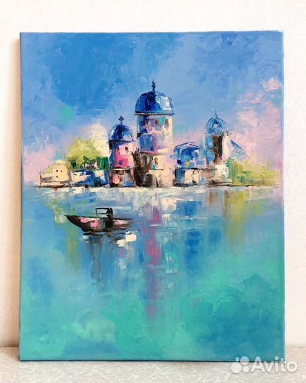 Картина холст масло картинка пейзаж венеция море