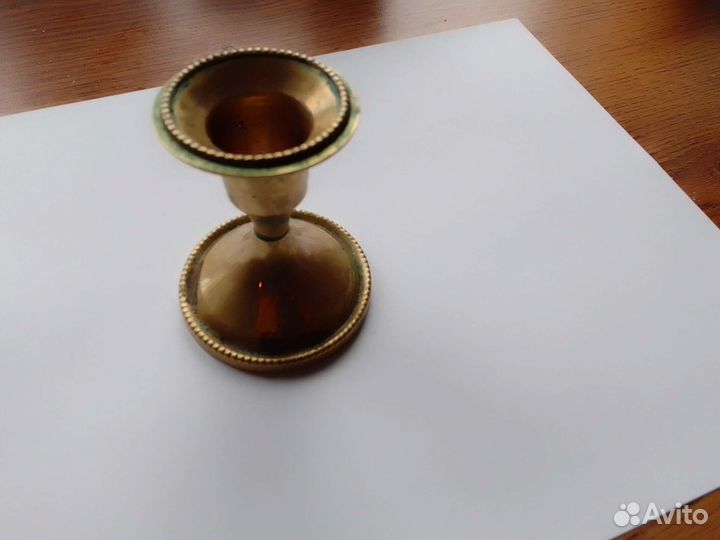 Подсвечник латунь