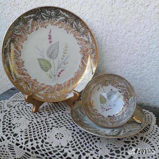 Чайное трио Winterling Roslau Bavaria Германия