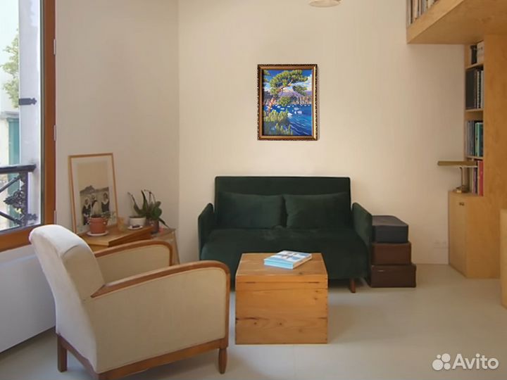 Морской пейзаж маслом, 30х40 см