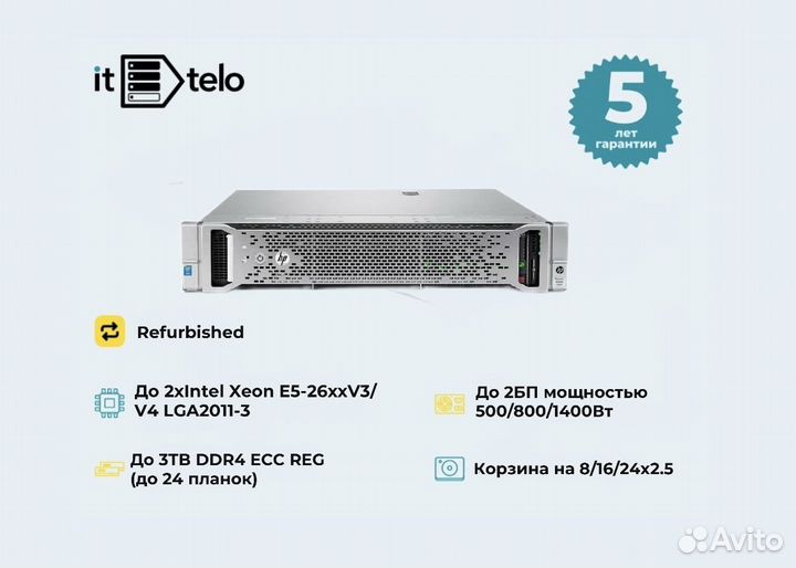 Сервер HP Proliant DL380 Gen9