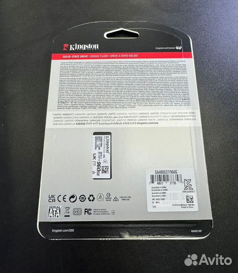 SSD диск Kingston 960 Gb A400 SA400S37/960G