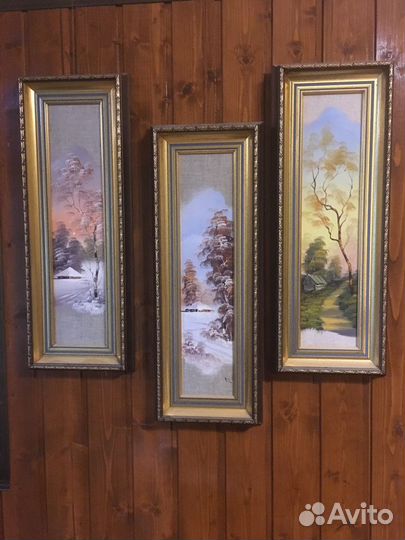 Картины: масло, холст, багет