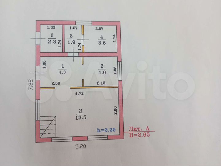 Дача 56 м² на участке 7,5 сот.