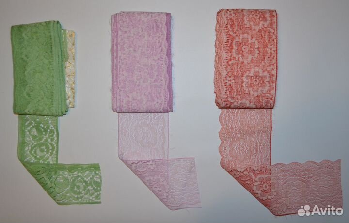 Кружевная лента цветная