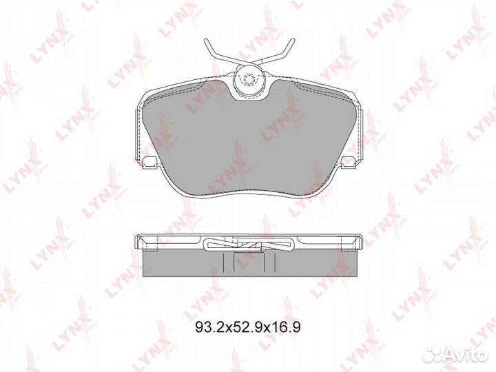 Колодки тормозные передние mercedes-benz 190(W201) 82-93