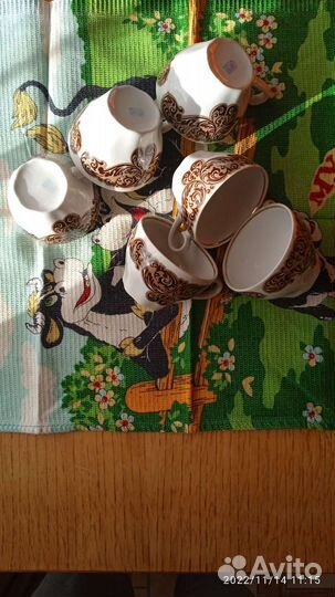 Кофейные чашки Рижский фарфоровый завод