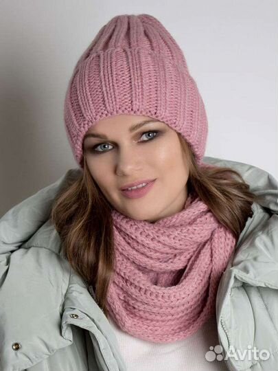 Комплект шапка и снуд