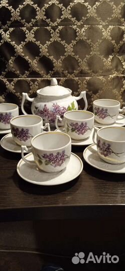 Чайно- кофейный сервиз новый 1 сорт