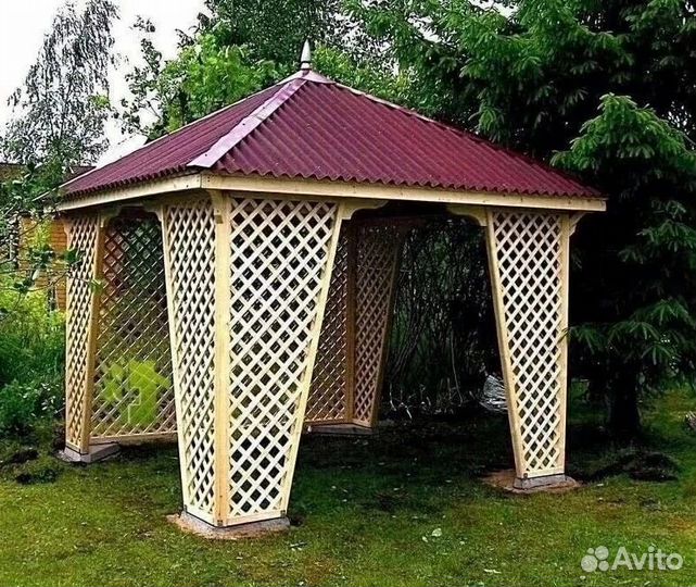 Беседка с установкой