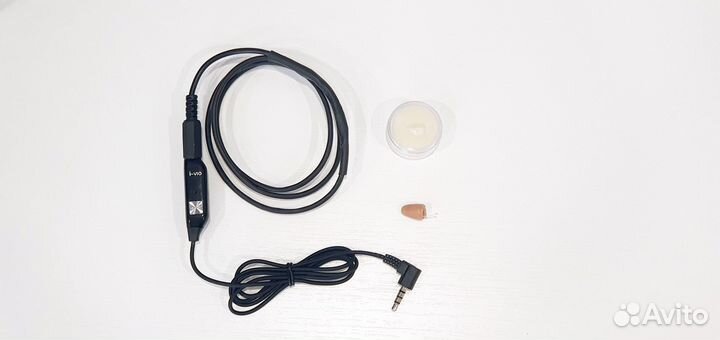 Капсульный проводной микронаушник 10х5мм+3.5 jack