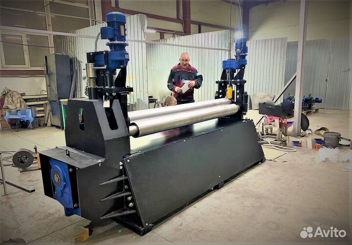 Вальцы трехвалковые. Станок вальцовочный новый