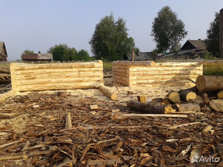 Срубы бань, домов