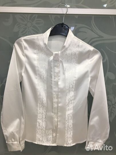 Блузка атласная рост 152