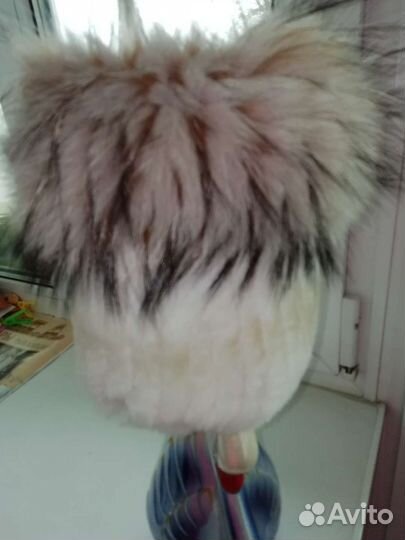 Шапки меховые вязаные