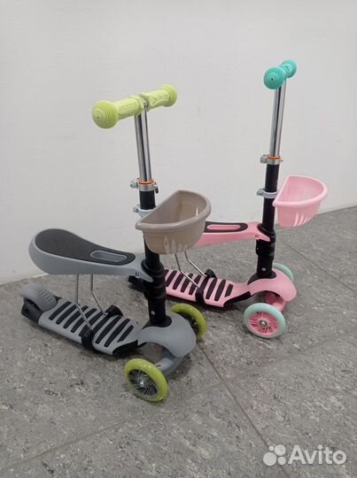 Самокат беговел с сиденьем
