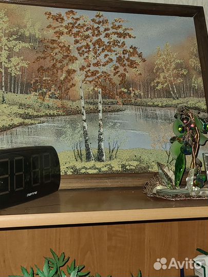 Картина пейзаж с янтарём