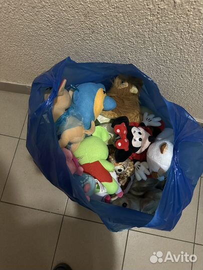 Мягкие игрушки мешком