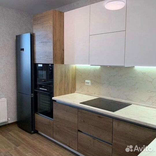 Угловая кухня в рассрочку с фасадами мдф